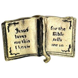 Christian Lapel Pin Jesus Loves Me This I Know For the Bible Tells Me So‎